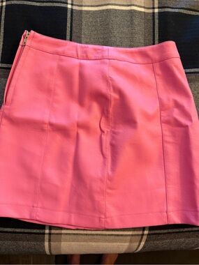 Forever 21 Hot Pink Faux Leather Mini Skirt